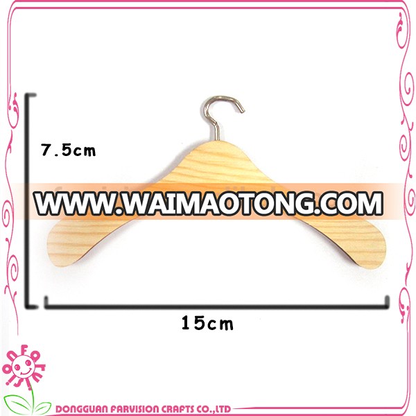 Wholesale wooden doll hangers 18 inch fashion doll clothes hangers